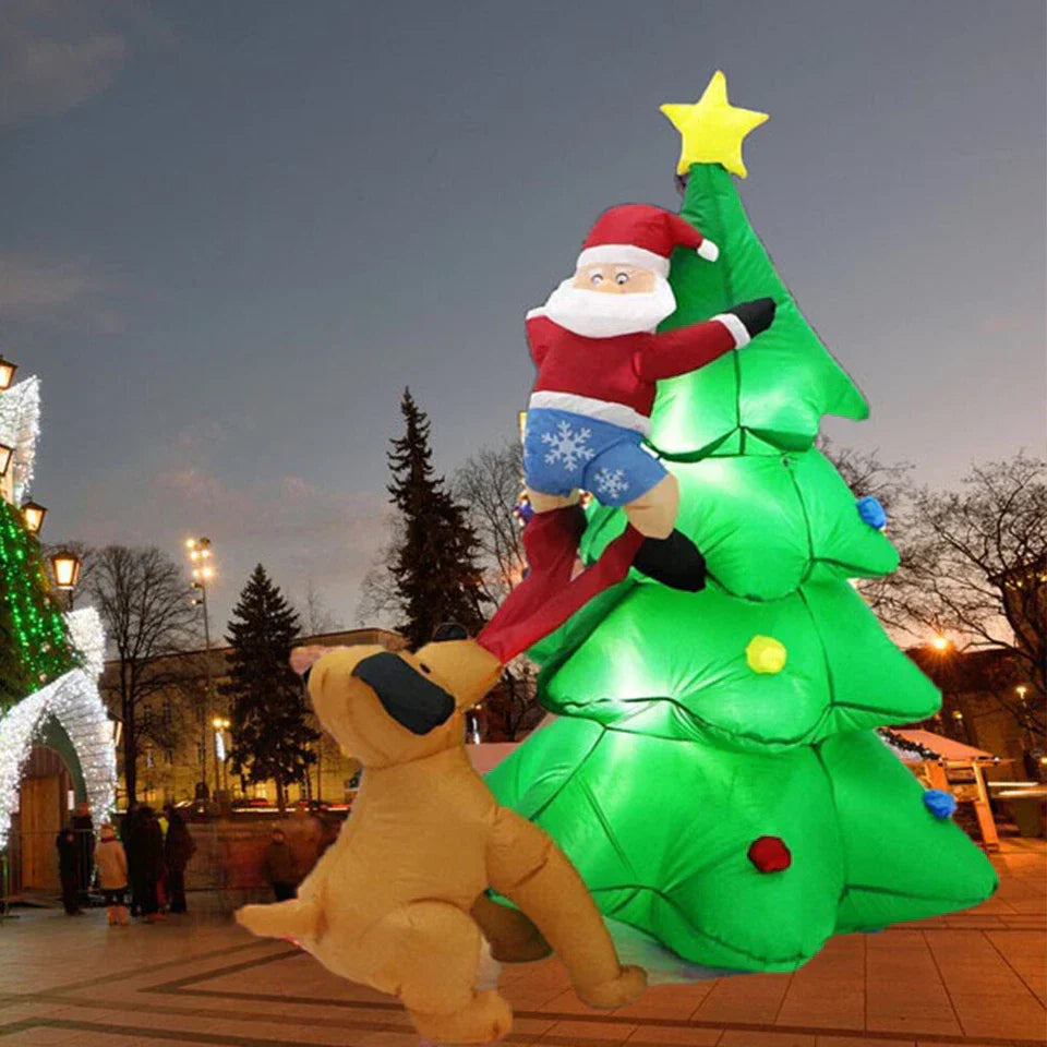 Christmas Inflatable Santa Snowman Christmas Tree Outdoor Decor