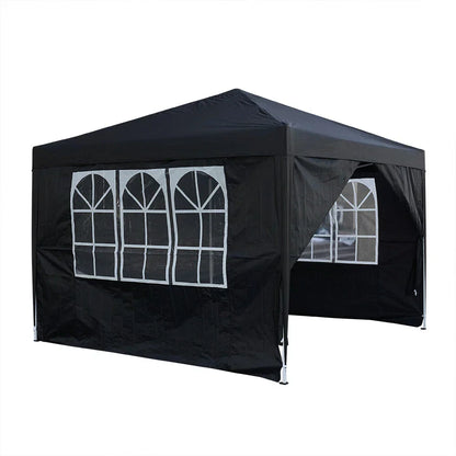 2.5x2.5m Pop Up Gazebo Marquee Outdoor Garden Party Tent Canopy with 4 Sides