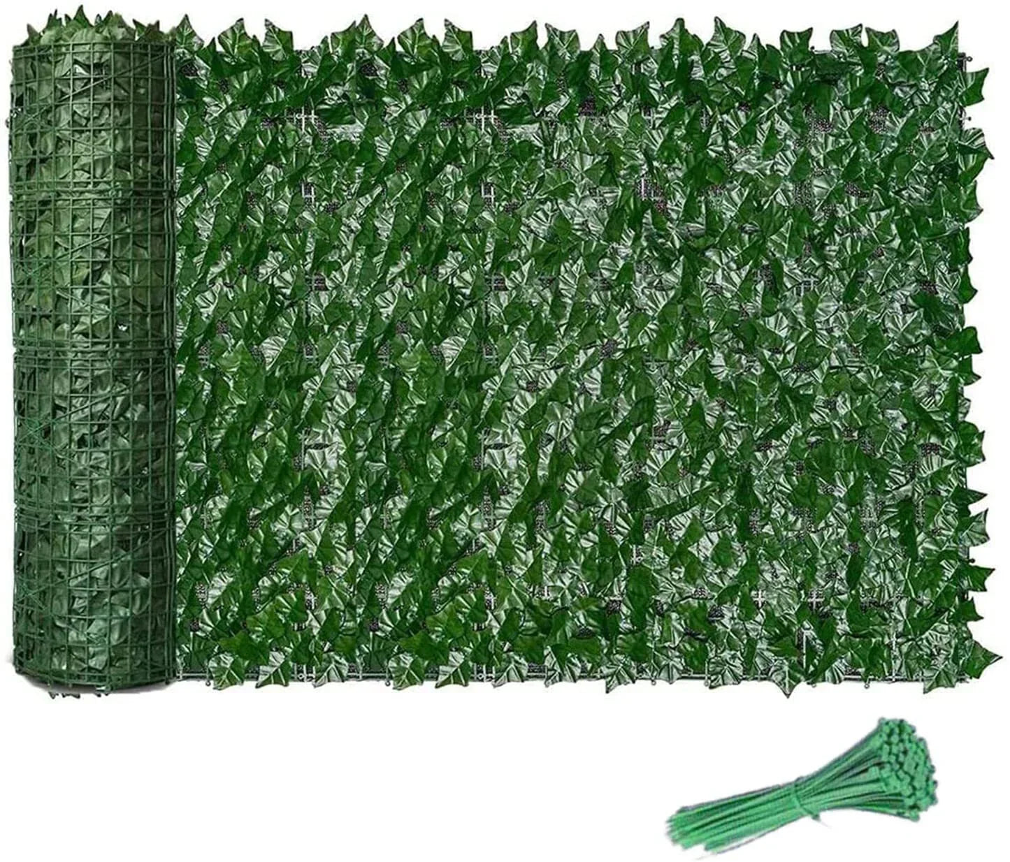 Artificial Hedge Fake Ivy Leaf Garden Fence Privacy Screening Roll Wall Panel 18x2m