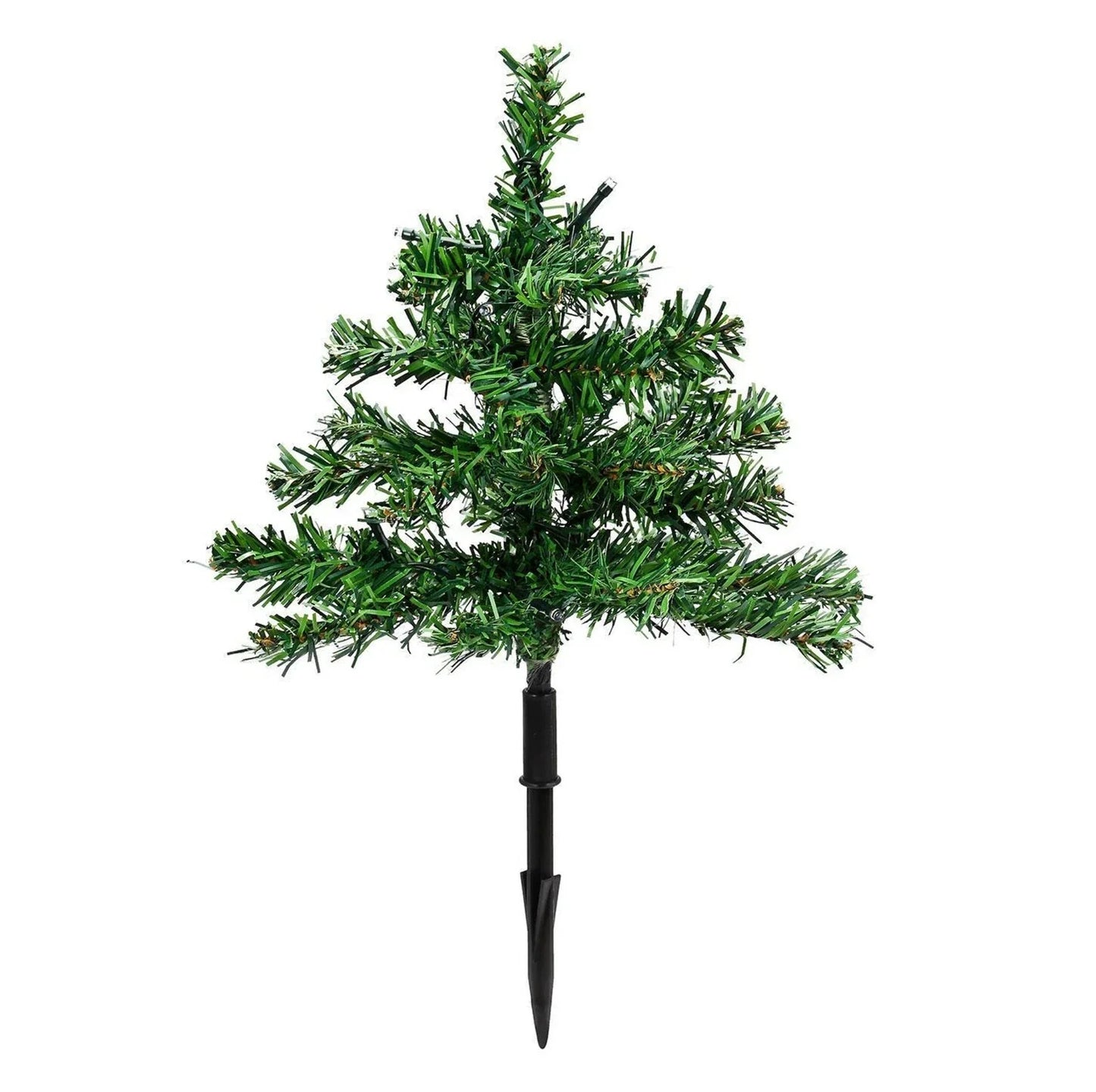 6 x Pre Lit Garden Christmas Tree Path Lights 90 LED Set Lawn Outdoor Decoration