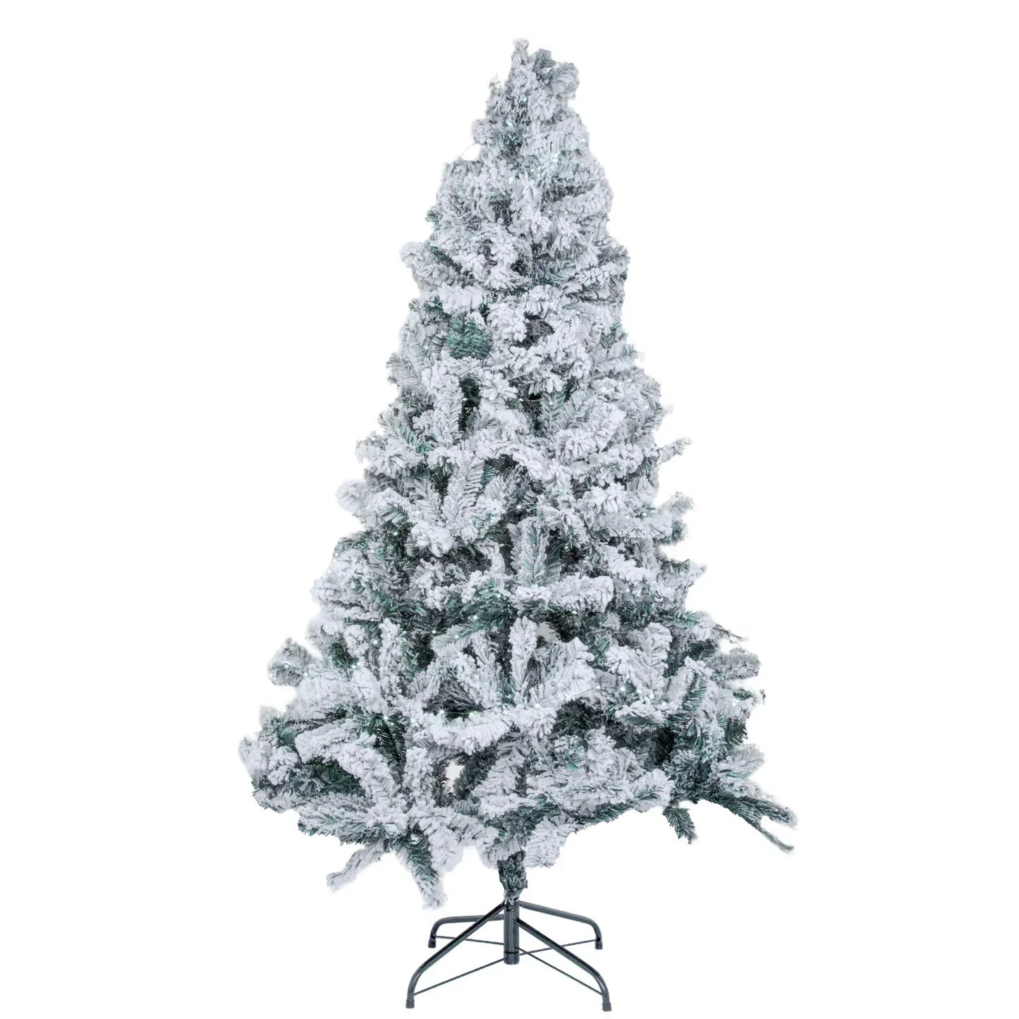 5/6FT Snow Flocked Christmas Tree Bushy Branch Xmas Home Decoration In&Outdoor