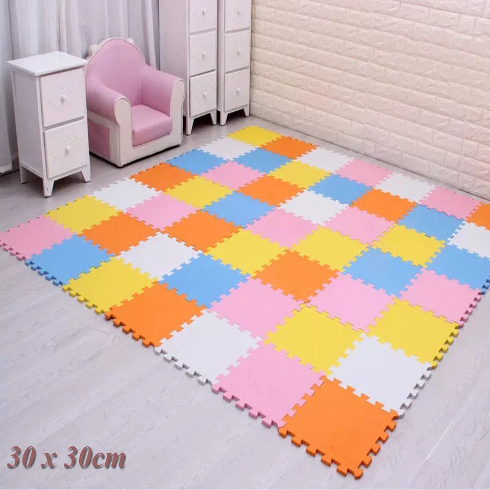 Large Eva Foam Mat Soft Floor Tiles Interlocking Play Kids Baby Mats Gym 30x30cm