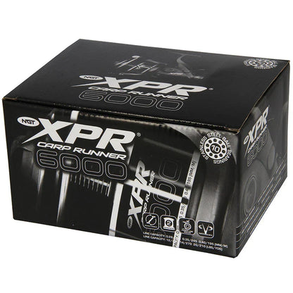 2x NGT XPR 6000 Carp Fishing Bait Runner Reels Twin Handle 10BB + Spare Spools