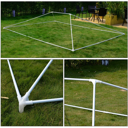 3m x 4m Grey Gazebo Tent – Outdoor Canopy with Removable Side Panels