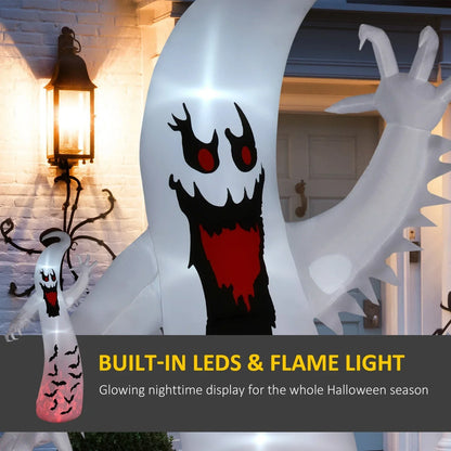 11.8FT Halloween Inflatable Spooky Ghost, Blow Up Outdoor Decoration for Garden
