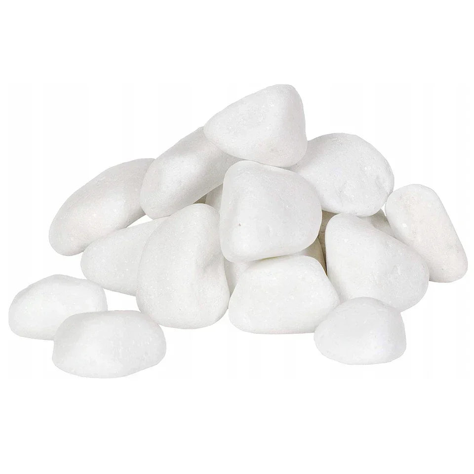 Decorative MARBLE EXTRA WHITE Stones / Pebbles HOME & GARDEN AQUARIUM 20-70 mm