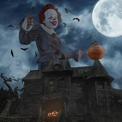 Adult Pennywise Clown Costume Halloween Cosplay Suit Outfit Fancy ( Dress Only)