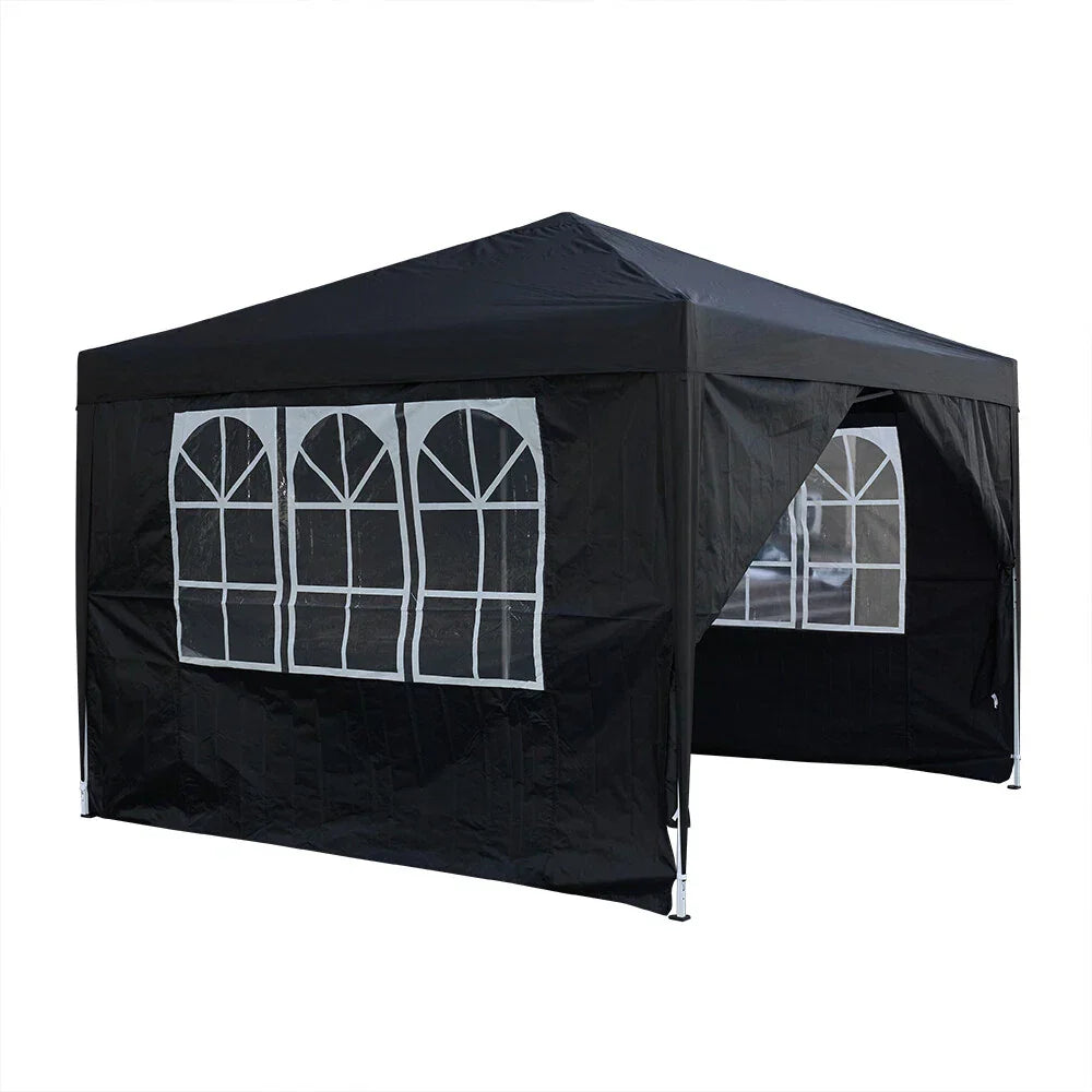 2.5x2.5m Pop Up Gazebo Marquee Outdoor Garden Party Tent Canopy with 4 Sides
