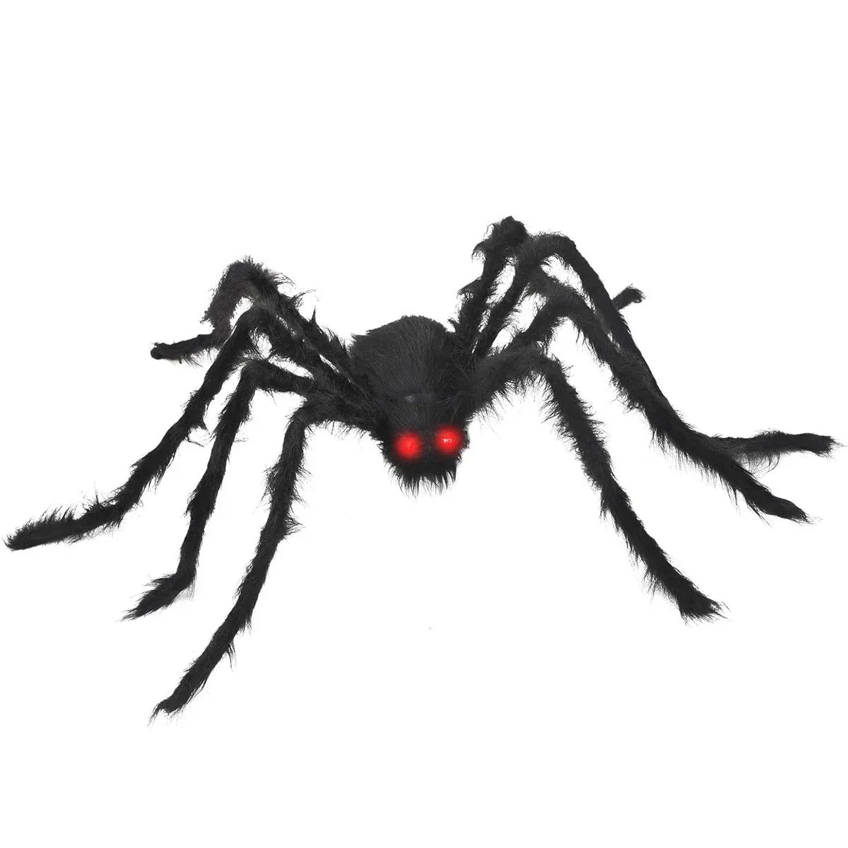 Halloween Prop Spider Decoration 150CM 8 Mode Light Up Giant Spider, Realistic
