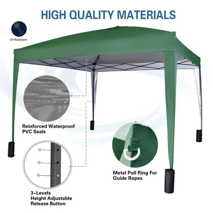 3x3m Pop up Heavy Duty Gazebo With Sides And Weight bags