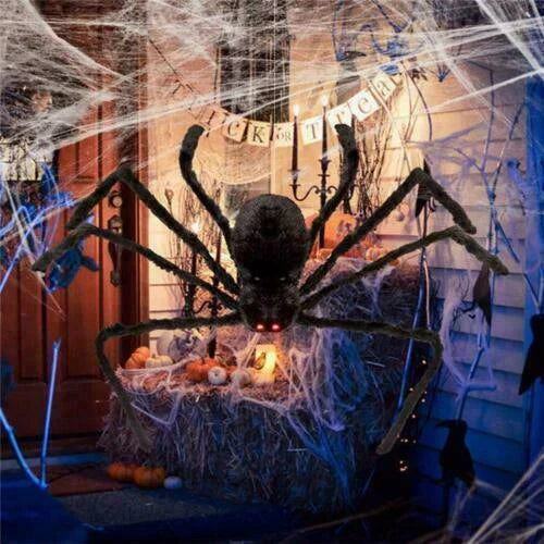 Large Halloween Big Giant Spider Indoor Outdoor Decoration Haunted House Prop