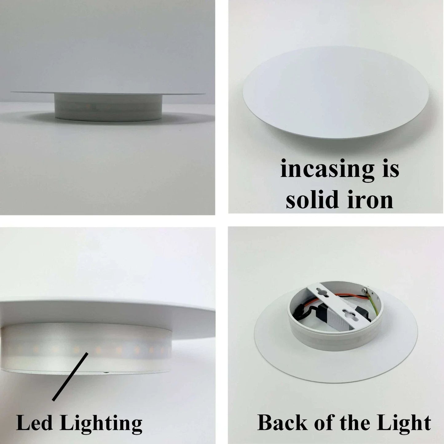 Modern White Metal Circle Round Led Wall Light 7W / 10W