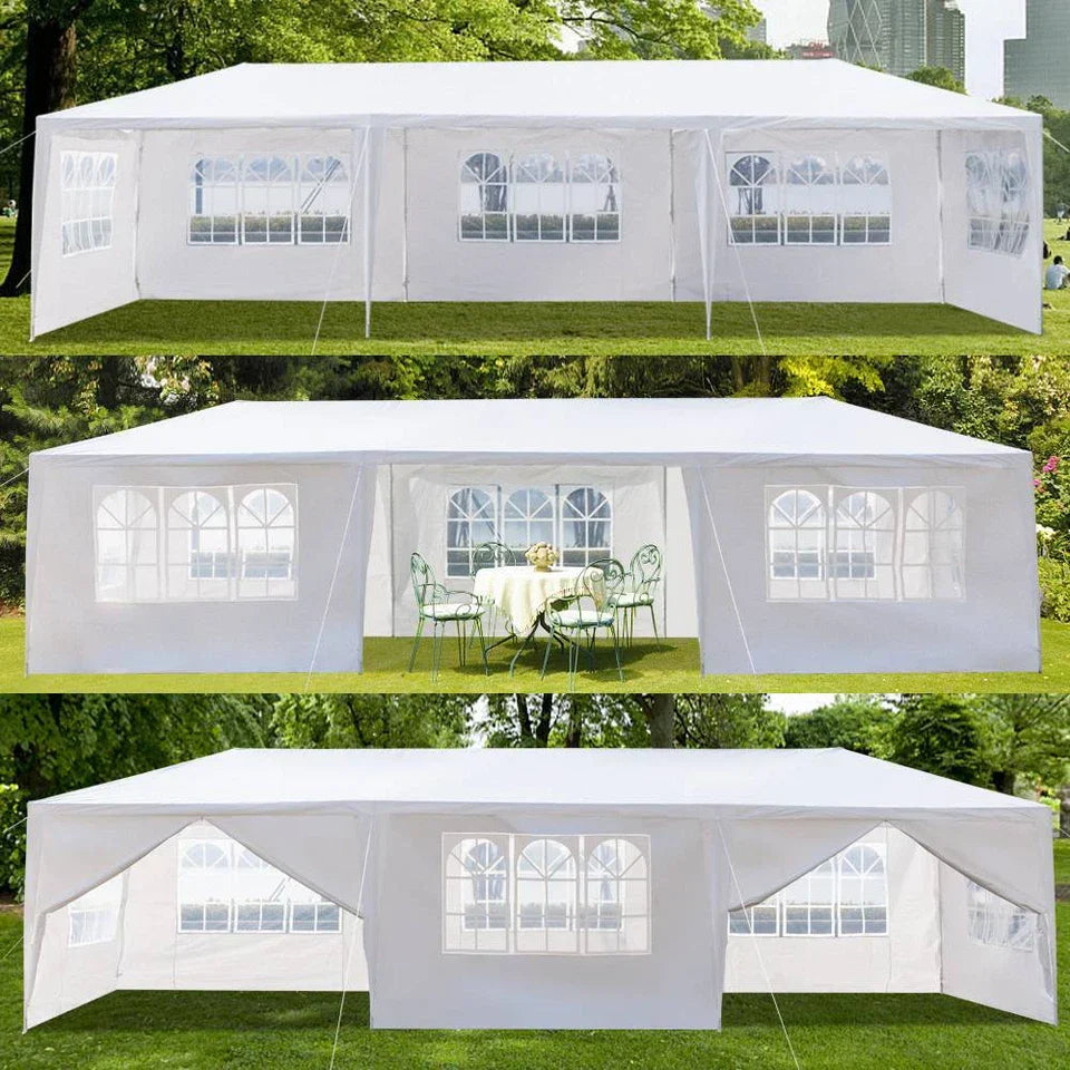 3x9m Outdoor Garden Gazebo Wedding Party Tent Canopy Marquee