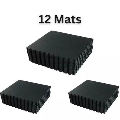 Yoga Tiles Mat Gym Thick Flooring Interlocking Floor Mats Soft Foam 60x60cm