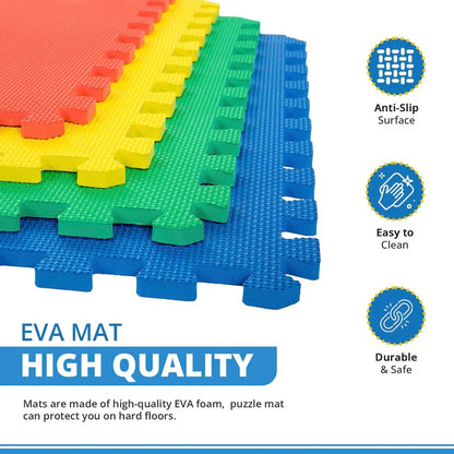 Large Eva Foam Mat Soft Floor Tiles Interlocking Play Kids Baby Mats Gym 30x30cm