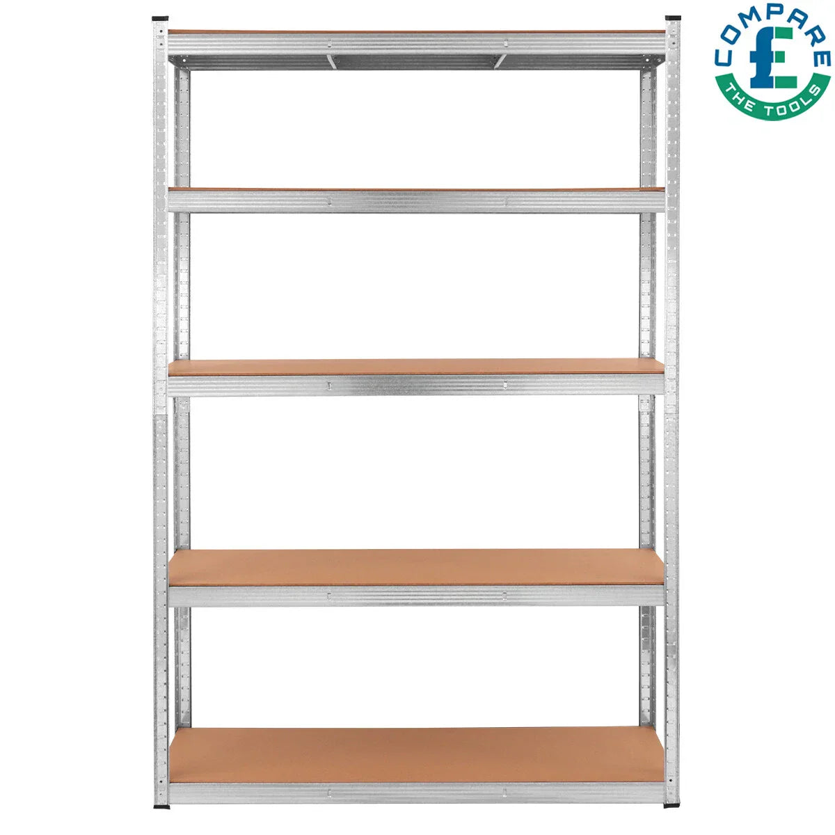 Boltless 5 Tier Racking Heavy Duty Garage Shelving Units 180x120x40