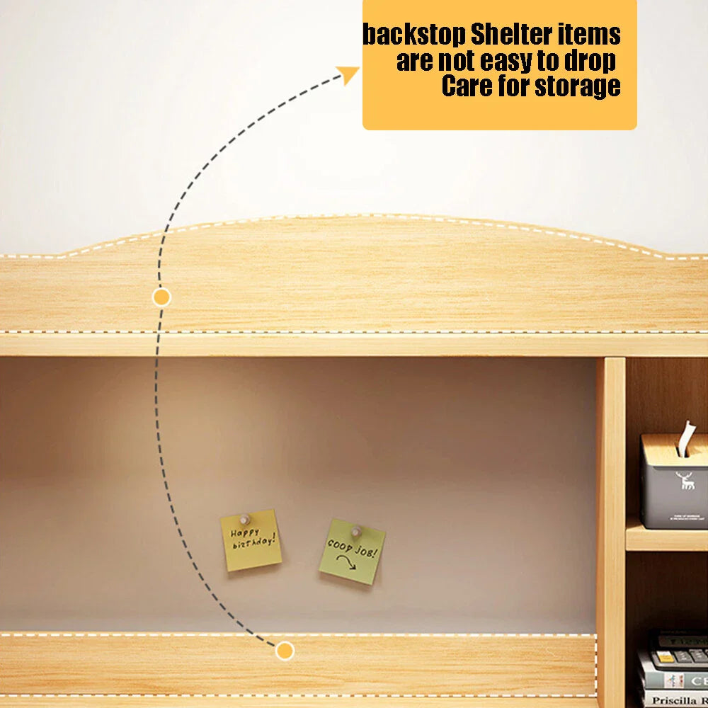 Computer Desk Study Table Writing Shelves Home Office Wooden Workstation Laptop
