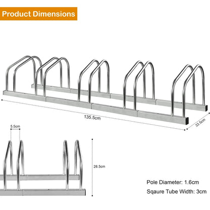 BIKE STAND RACK FOR BICYCLE PARKING STAND FLOOR WALL MOUNT INDOOR OUTDOOR NEW