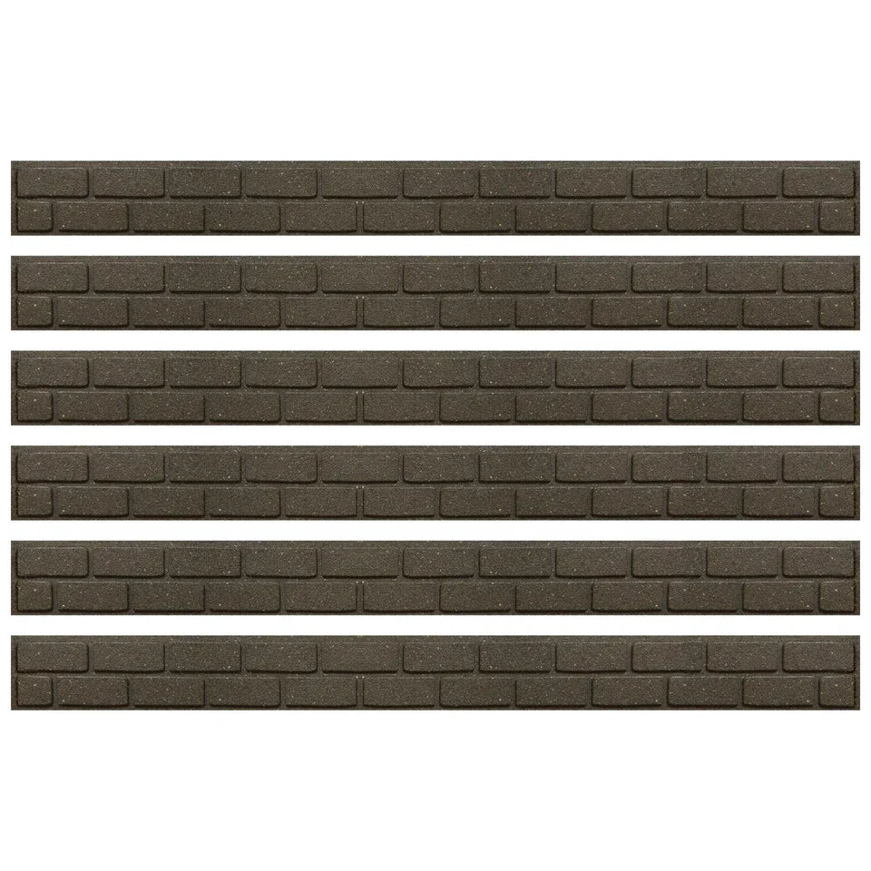 Garden Lawn Edging Flexible Flower Bed Border Wall Eco Recycled Rubber 'EZ' NEW