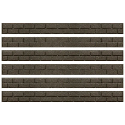 Garden Lawn Edging Flexible Flower Bed Border Wall Eco Recycled Rubber 'EZ' NEW