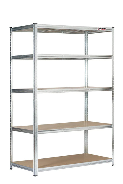 5 Tier Blue Metal Garage Shelving Unit 1000kg 180x120x60cm