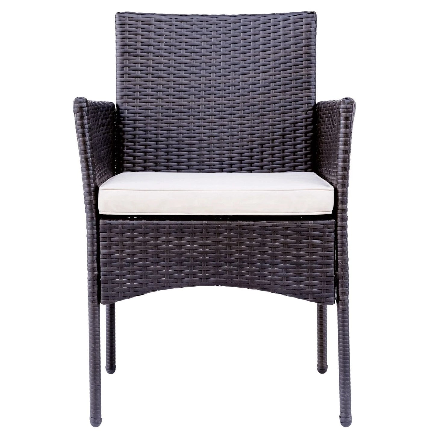 Outdoor Rattan Garden Furniture Sofa Set Patio Wicker Chairs Table 4Pieces