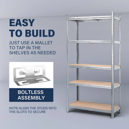 MasterSpec Garage Shelving Warehouse Shelf unit Storage Rack 1.8m