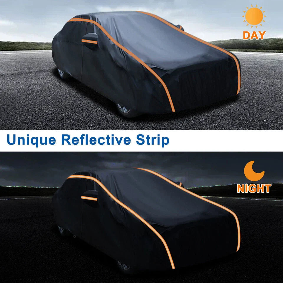 Waterproof 6 Layer Car Cover Heavy Duty Cotton Lined UV Protection