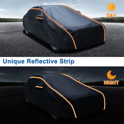 Waterproof 6 Layer Car Cover Heavy Duty Cotton Lined UV Protection