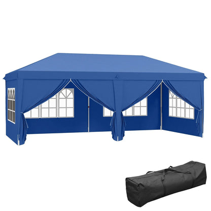 3x6m Garden Heavy Duty Pop Up Gazebo Marquee Party Tent Wedding Canopy New